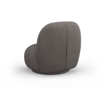 Sivé kreslo z textílie buklé Chuck – Micadoni Home - Image 3