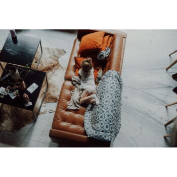 Modrá detská hracia podložka Denim Lions – Malomi Kids - Image 3