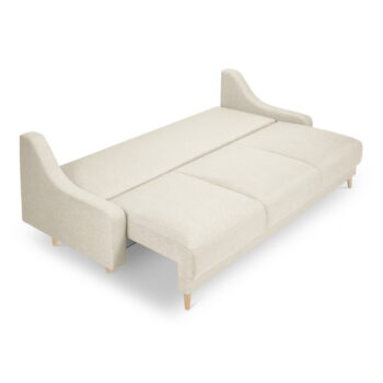 Krémovobiela rozkladacia pohovka s úložným priestorom Mazzini Sofas Freesia - Image 4