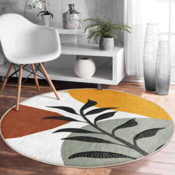 Prateľný okrúhly koberec vhodný pre robotické vysávače ø 100 cm Comfort – Mila Home - Image 4