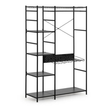 Čierny šatník Kave Home Storn, výška 182 cm - Image 2