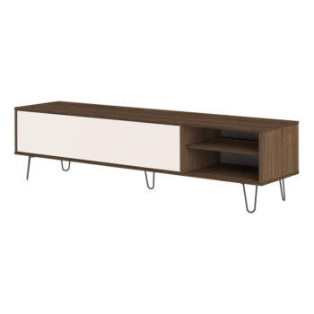 Krémový TV stolík v dekore orecha 165x44 cm Aero - TemaHome – Obrázok 3