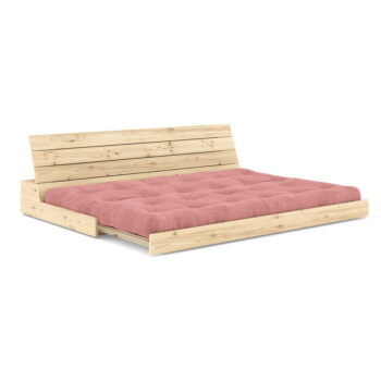 Ružová menčestrová rozkladacia pohovka 196 cm Base – Karup Design - Image 3