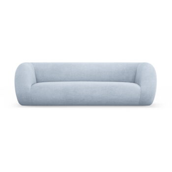 Svetlomodrá pohovka z textílie buklé 230 cm Essen – Cosmopolitan Design