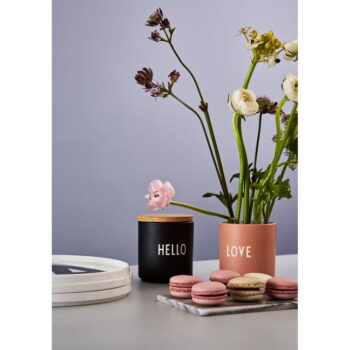 Čierny porcelánový hrnček 300 ml Hello – Design Letters - Image 2