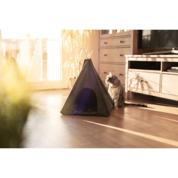 Tmavosivý teepee stan pre domácich maznáčikov Wenko - Image 4