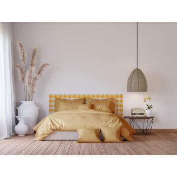 Žlté čalúnené čelo postele 145x52 cm Billie – Really Nice Things - Image 2