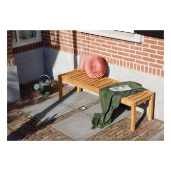 Drevená záhradná lavica v prírodnej farbe Comfort – Exotan - Image 2