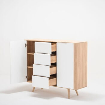 Komoda z dubového dreva Gazzda Ena Two, 135 × 42 × 110 cm – Obrázok 8