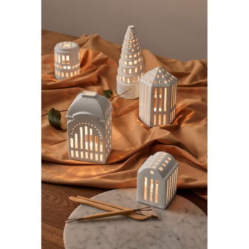 Biely keramický svietnik Kähler Design Urbania Lighthouse Little Tower – Obrázok 2