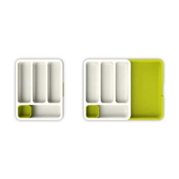 Bielo-zelené priehradky na príbory Joseph Joseph Drawer Store Cutlery – Obrázok 2
