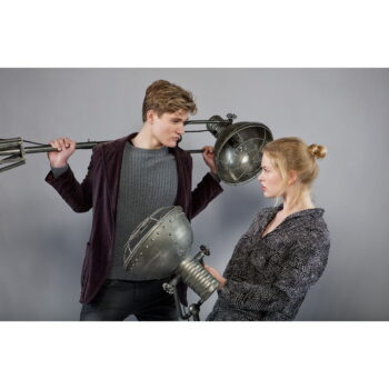 Sivá stojacia lampa BePureHome Spotlight - Image 6