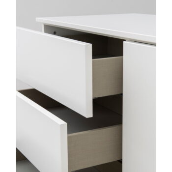 Biela nízka komoda 210x76 cm Plain – Tenzo - Image 7