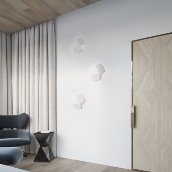 Biele nástenné svietidlo Hiru – Nice Lamps - Image 2
