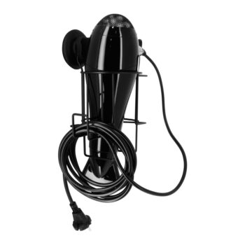 Čierny nástenný držiak pre fén Compactor Bestlock - Image 3