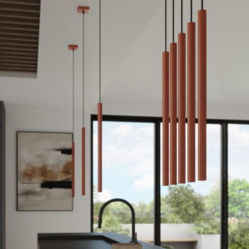 Závesné svietidlo v tehlovej farbe Fideus – Nice Lamps - Image 5