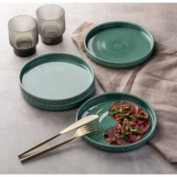 Tyrkysové dezertné porcelánové taniere v súprave 4 ks ø 20 cm Heath Jade – Ladelle - Image 2