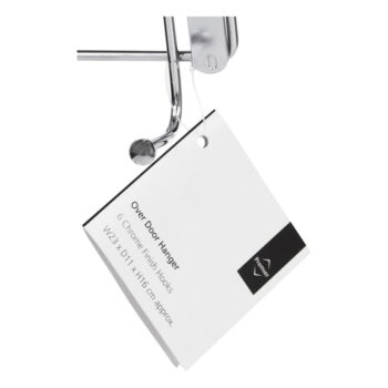 Kovový vešiak na dvere v striebornej farbe 11 cm Chrome – Premier Housewares - Image 2