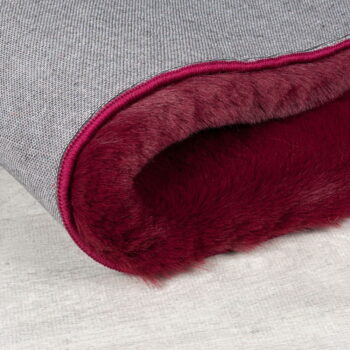 Vínová syntetická kožušina 80x150 cm Ivy Luxury Fur – Flair Rugs - Image 3