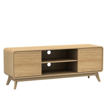 TV stolík v dekore duba v prírodnej farbe 140x53 cm Cassie - Støraa - Image 2