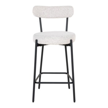 Biela barová stolička (výška sedadla 65 cm) Badalona – House Nordic - Image 3