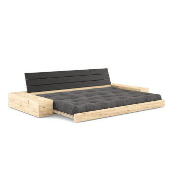 Čierno-antracitová menčestrová rozkladacia pohovka 244 cm Base – Karup Design - Image 4
