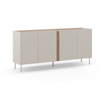 Komoda v dekore duba v krémovo-prírodnej farbe 180x82x40 cm Lucile – Marckeric - Image 2