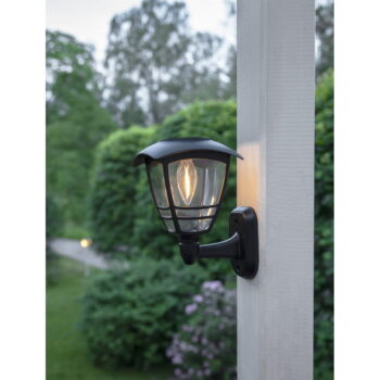 Vonkajšie nástenné solárne LED svietidlo Star Trading Felix, výška 21 cm - Image 4