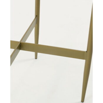 Okrúhly odkladací stolík s doskou v dekore mramoru ø 50 cm Elisenda – Kave Home - Image 2