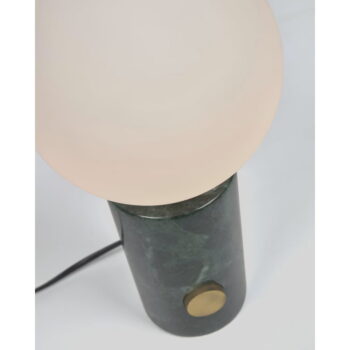 Zelená stolová lampa so skleneným tienidlom (výška 29 cm) Lonela - Kave Home - Image 3