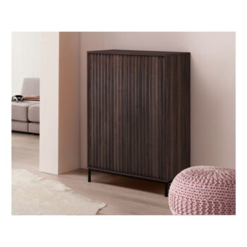 Skrinka v dekore orecha v prírodnej farbe 80x110 cm Celine - Støraa - Image 5