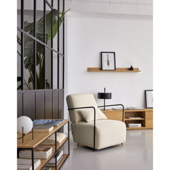 Biele kreslo Gamer - Kave Home – Obrázok 9