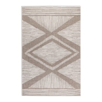 Krémovo-hnedý vonkajší koberec 80x150 cm Gemini – Elle Decoration – Obrázok 3