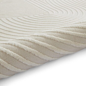 Krémovobiely umývateľný koberec z recyklovaných vlákien 160x230 cm Flores – Think Rugs - Image 8