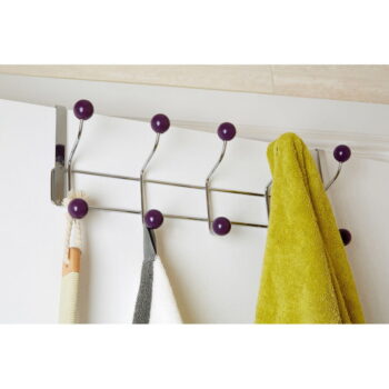 Kovový vešiak na dvere vo vínovo-striebornej farbe 41 cm – Premier Housewares – Obrázok 2