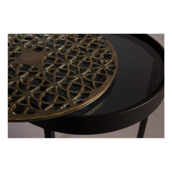 Kovový odkladací stolík Dutchbone Sari, ⌀ 33 cm - Image 10