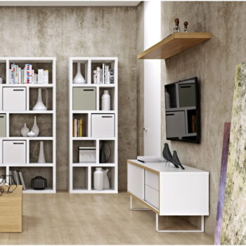 Biela knižnica 70x198 cm Berlin – TemaHome - Image 7