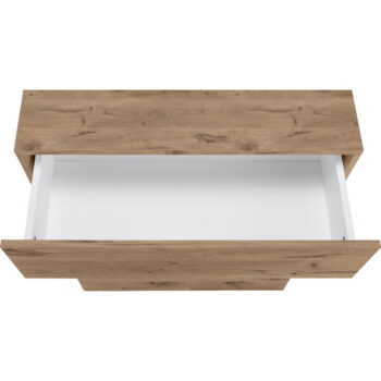 Vysoká kúpeľňová skrinka v dekore duba v prírodnej farbe 76x98 cm Wisla – Støraa - Image 6