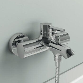 Vaňová nástenná batéria v lesklo striebornej farbe Ceraline – Ideal Standard - Image 2