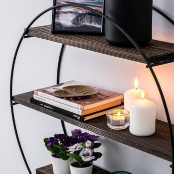 Poschodová polica zo smrekového dreva v prírodnej farbe 60 cm Tulipa – Kalune Design - Image 5