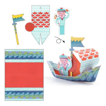 Set origami z nepremokavého papiera s príslušenstvom Djeco Lode – Obrázok 4