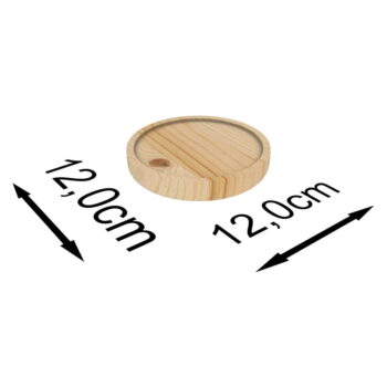 Police z borovicového dreva v prírodnej farbe 12 cm Zyd – Kalune Design - Image 3