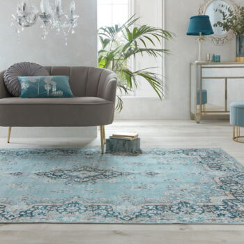 Tyrkysový prateľný koberec 160x230 cm FOLD Colby - Flair Rugs – Obrázok 5