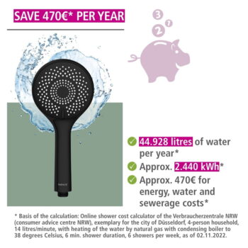 Sprchová hlavica ø 11 cm Water Saving – Wenko - Image 10