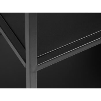 Čierna kovová knižnica 80x180 cm Malibu - Unique Furniture - Image 11