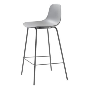 Sivá plastová barová stolička 92,5 cm Whitby – Unique Furniture – Obrázok 2
