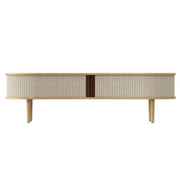 TV stolík v dekore duba v béžovo-prírodnej farbe 140x40 cm Audacious – UMAGE - Image 2