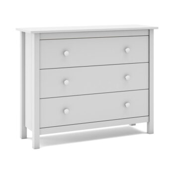 Biela nízka detská komoda z borovicového dreva 100x80 cm Max – Marckeric – Obrázok 9