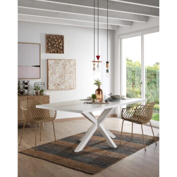 Biely jedálenský stôl Kave Home Arya, 160 x 100 cm - Image 5