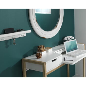 Biely nástenný vešiak z jedlového dreva s poličkou Trays – Tomasucci – Obrázok 3